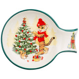 Подставка под ложку "ТИГРИНЫЕ ИСТОРИИ" 15*11,5*2,5 см (кор=48шт.) AGNESS 358-1913