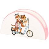 Салфетница "ТИГРИНЫЕ ИСТОРИИ" 13,5*4*7 см (кор=96шт.) AGNESS 358-1918