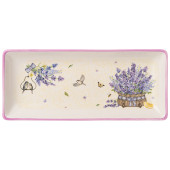 Блюдо "ПРОВАНС ЛАВАНДА" 28*12 см. высота=3 см. (кор=32шт.) AGNESS 358-2000