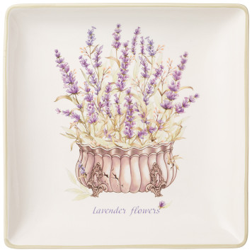 Блюдо "ДУША ПРОВАНСА" 28*28*4 см (кор=8шт.) AGNESS 358-2064