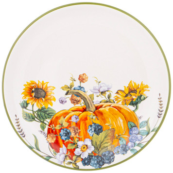 Тарелка обеденная "УРОЖАЙ" 26*3 см (кор=16шт.) AGNESS 358-2076