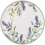 Тарелка закусочная "ЛАВАНДА" 21*2,5 см (кор=24шт.) AGNESS 358-2147