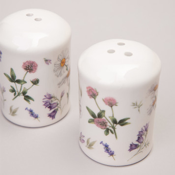 Набор для специй "FLOWER STORY" 2пр. 4,5*6,5 см (кор=60наб.) AGNESS 358-2168-2