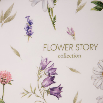 Блюдо овальное "FLOWER STORY" 31,5*25,5*3 см (кор=12шт.) AGNESS 358-2170-3