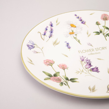 Блюдо овальное "FLOWER STORY" 31,5*25,5*3 см (кор=12шт.) AGNESS 358-2170-5