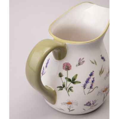 Кувшин "FLOWER STORY" 18*13*16,5 см 1150 мл (кор=16шт.) AGNESS 358-2179-4