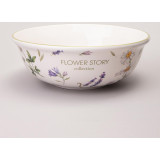 Салатник "FLOWER STORY" 21,5*7,5 см 1350 мл (кор=8шт.) AGNESS 358-2182