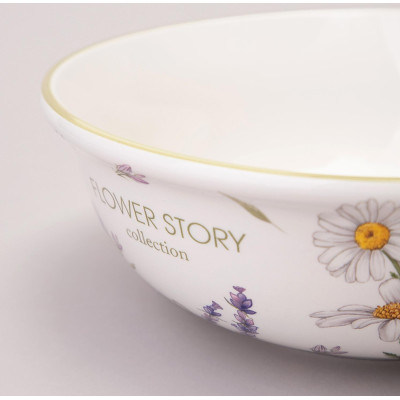 Салатник "FLOWER STORY" 21,5*7,5 см 1350 мл (кор=8шт.) AGNESS 358-2182-5