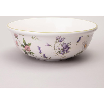 Салатник "FLOWER STORY" 21,5*7,5 см 1350 мл (кор=8шт.) AGNESS 358-2182-7