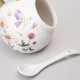 Солонка с ложкой "FLOWER STORY" 9,5*10 см 170 мл (кор=48шт.) AGNESS 358-2183