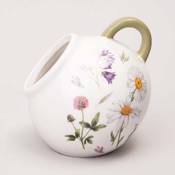 Солонка с ложкой "FLOWER STORY" 9,5*10 см 170 мл (кор=48шт.) AGNESS 358-2183-4