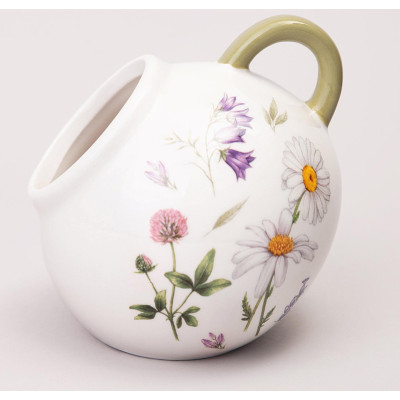 Солонка с ложкой "FLOWER STORY" 9,5*10 см 170 мл (кор=48шт.) AGNESS 358-2183-4