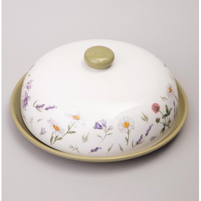 Блюдо для блинов "FLOWER STORY" 23*10 см (кор=12шт.) AGNESS 358-2185