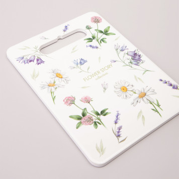 Подставка под горячее "FLOWER STORY" 20*15 *1 см (кор=36шт.) AGNESS 358-2188-2