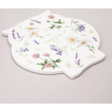 Подставка под горячее "FLOWER STORY" 16*16*1 см (кор=48шт.) AGNESS 358-2189