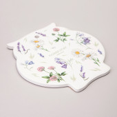 Подставка под горячее "FLOWER STORY" 16*16*1 см (кор=48шт.) AGNESS 358-2189