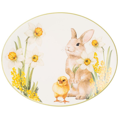 Блюдо овальное "SUNDAY" 31,5*25,5*3 см (кор=18шт.) AGNESS 358-2197