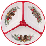 Менажница “CELEBRATION" 3 сек. 22*7,7 см (кор=16шт.) AGNESS 358-2259