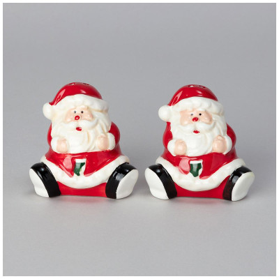 Соль перец “с новым годом!" 2 шт. 7*5,2*7 см (кор=60шт.) AGNESS 358-2272