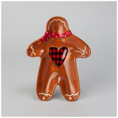 Тарелка закусочная “ПРЯНИЧНЫЙ ДОМИК" 20,8*15,5*2,8 см (кор=24шт.) AGNESS 358-2275