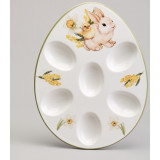 Блюдо для 6 яиц "SUNDAY" 26*20*2.5 см (кор=24шт.) AGNESS 358-2313