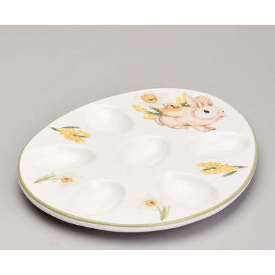 Блюдо для 6 яиц "SUNDAY" 26*20*2.5 см (кор=24шт.) AGNESS 358-2313-2