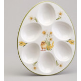 Блюдо для 6 яиц "SUNDAY" 20,5*16*2,5 см (кор=36шт.) AGNESS 358-2314