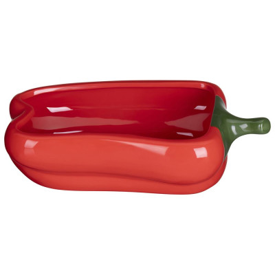 Блюдо для запекания "ПЕРЕЦ" 500 мл. 21*12,5 см. высота=6 см. коллекция "IL RACCOLTO" (кор=18шт.) AGNESS 490-318