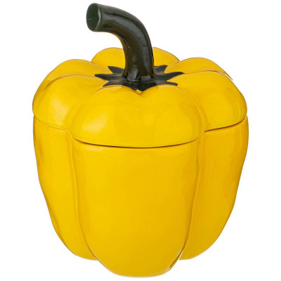 Блюдо для запекания с крышкой "ПЕРЕЦ" 730 мл. 14*13*17 см. коллекция "IL RACCOLTO" (кор=18шт.) AGNESS 490-424