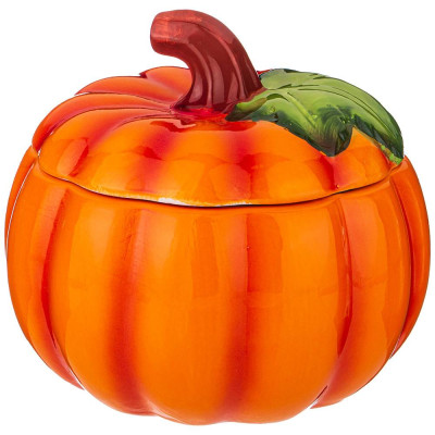 Блюдо для запекания с крышкой "ТЫКВА" 1000 мл. 16*16*14,5 см. коллекция "IL RACCOLTO" (кор=18шт.) AGNESS 490-425