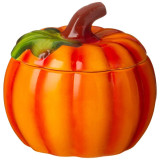 Блюдо для запекания с крышкой "ТЫКВА" 600 мл. 13*13*12 см. коллекция "IL RACCOLTO" (кор=18шт.) AGNESS 490-455