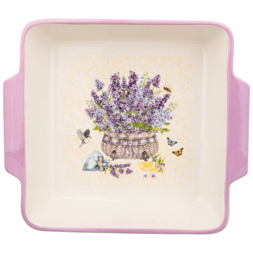 Блюдо для запекания "ЛАВАНДА" квадрат 3,1 л 29,5*25*7 см AGNESS 536-249-1