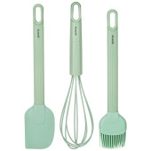 Набор: венчик, лопатка, кисточка , 3 предмета (мал=12шт) AGNESS 671-002