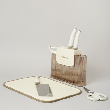 Набор кухонных предметов 7шт цвет айвори AGNESS 671-029-3