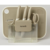 Набор кухонных предметов 7шт цвет серый AGNESS 671-030