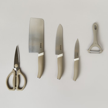 Набор кухонных предметов 7шт цвет серый AGNESS 671-030-6