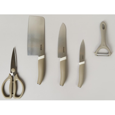 Набор кухонных предметов 7шт цвет серый AGNESS 671-030-6