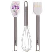 Набор: венчик, лопатка, кисточка , 3 предмета, серия "IRISES" AGNESS 671-031