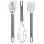 Набор: венчик, лопатка, кисточка , 3 предмета, серия "FAMILY FARM" AGNESS 671-032