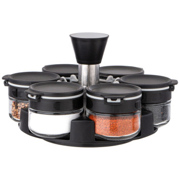 Набор емкостей для специй 6шт 85мл на подставке AGNESS 671-101-4