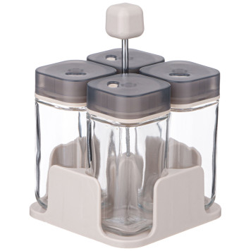 Набор емкостей для специй 4шт 100мл на подставке AGNESS 671-106-2