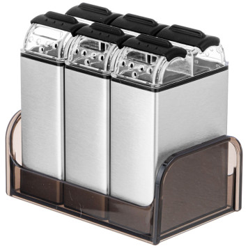 Набор емкостей для специй из нерж.стали 3шт AGNESS 671-107-2