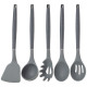 Набор из 12пр: 5 ножей, доска, подставка, половник, ложка, лопатка, шумовка, ложка для спагетти AGNESS 671-201