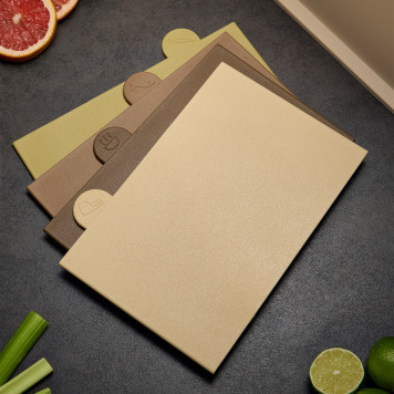 Набор из 10пр: 5 ножей, 4 доски и подставка, цвет: бежевый AGNESS 671-202-5