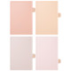 Набор из 4 досок на подставке, цвет: розово-бежевый AGNESS 671-206