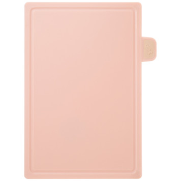 Набор из 4 досок на подставке, цвет: розово-бежевый AGNESS 671-206-2