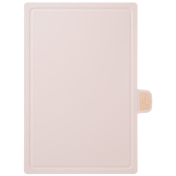 Набор из 4 досок на подставке, цвет: розово-бежевый AGNESS 671-206-4