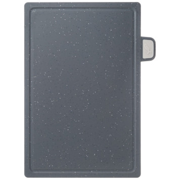 Набор из 4 досок на подставке, цвет: серый AGNESS 671-207-2