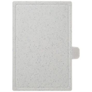 Набор из 4 досок на подставке, цвет: серый AGNESS 671-207-4