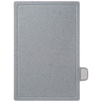 Набор из 4 досок на подставке, цвет: серый AGNESS 671-207-5